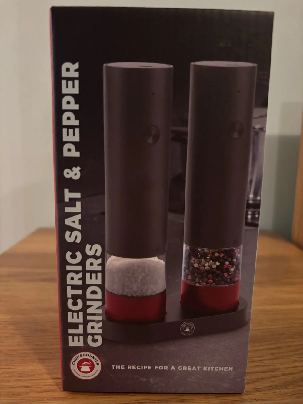 Chef's Counter Electric Salt & Pepper Grinders NEW - Picture 7 of 7
